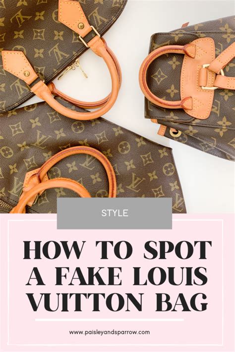 How to spot a fake Louis Vuitton bag .